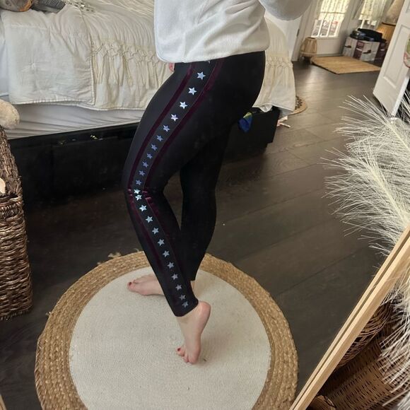 Ultracor Women’s Small Black Star Athletic Workout Leggings - Picture 3 of 8